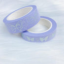 Cotton Candy Lilac Bat Bow | Washi Tape Bundle