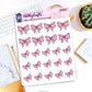 Cute Pink Bows | Sticker Sheet