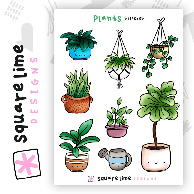 Cute Plants | Sticker Sheet