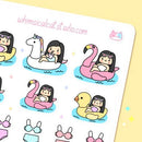 Cute Summer Floaters | Sticker Sheet