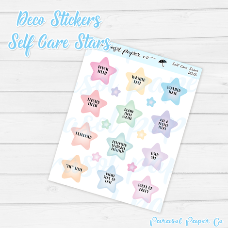 Self Care Stars | Sticker Sheet