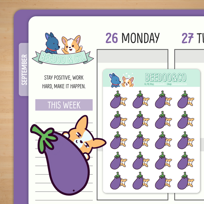 Eggplant | Sticker Sheet