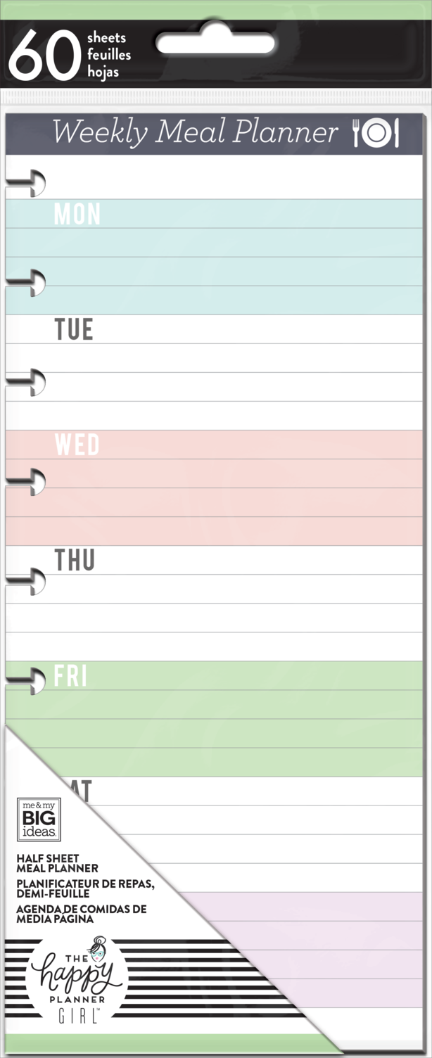 Classic Weekly Meal Planner - Half Sheets - Daydreamer
