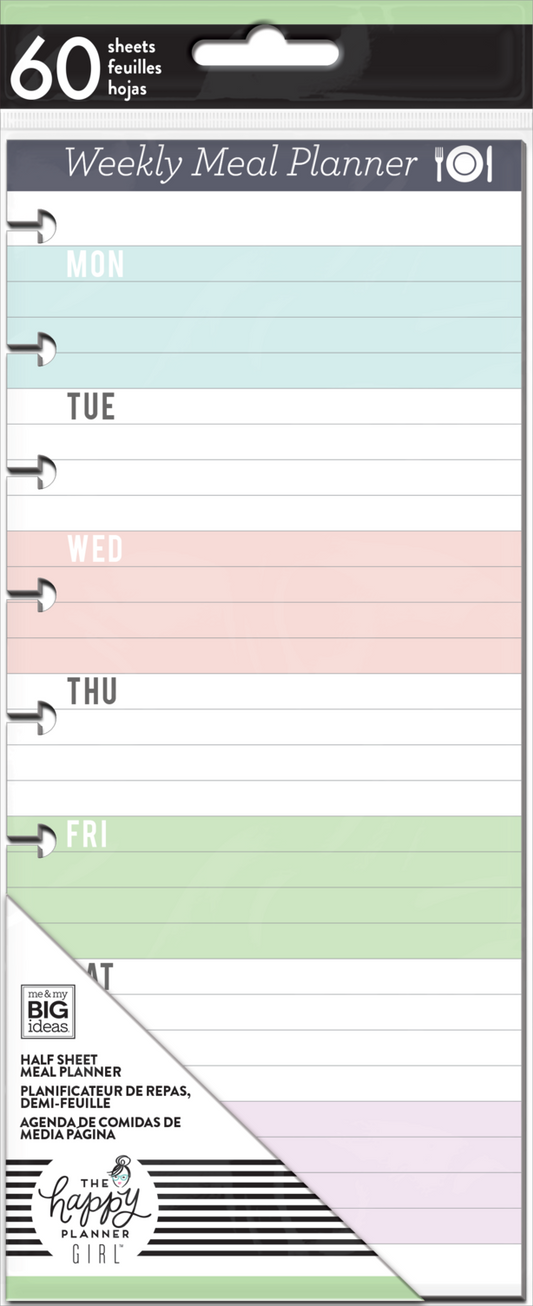 Classic Weekly Meal Planner - Half Sheets - Daydreamer