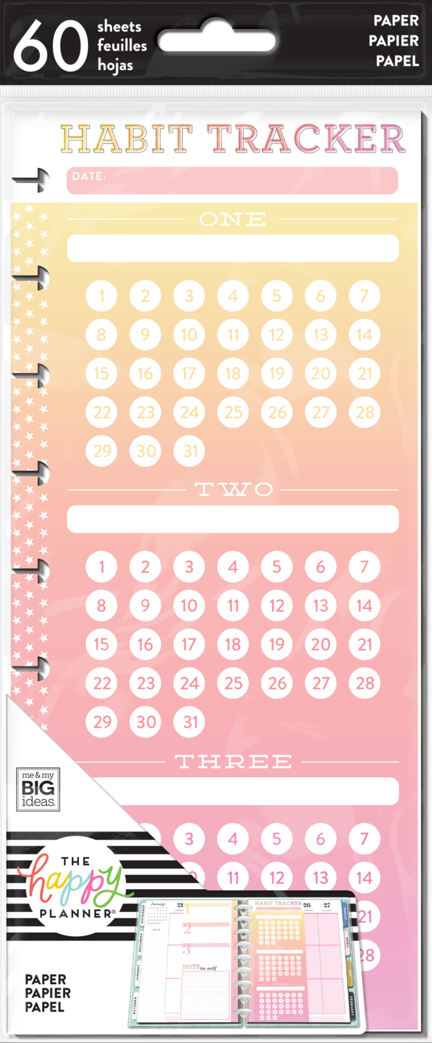 Classic Half Sheet Note Paper - Habit Tracker