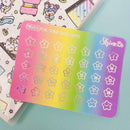 Foil Star Date Dot Stickers