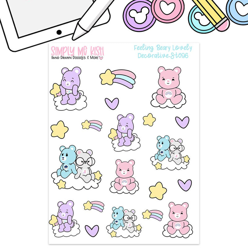 Feeling Beary Lovely Decorative | Sticker Sheet
