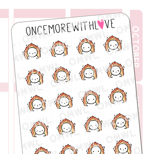 Fire This Is Fine | Sticker Sheet