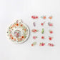 Flower Wreath - Washi Paper Flake Stickers