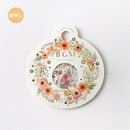 Flower Wreath - Washi Paper Flake Stickers