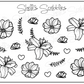Floral Deco | Mini Foiled Sticker Sheet