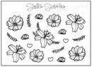 Floral Deco | Mini Foiled Sticker Sheet