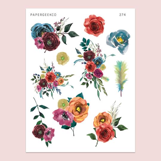 Gatsby Floral | Sticker Sheet