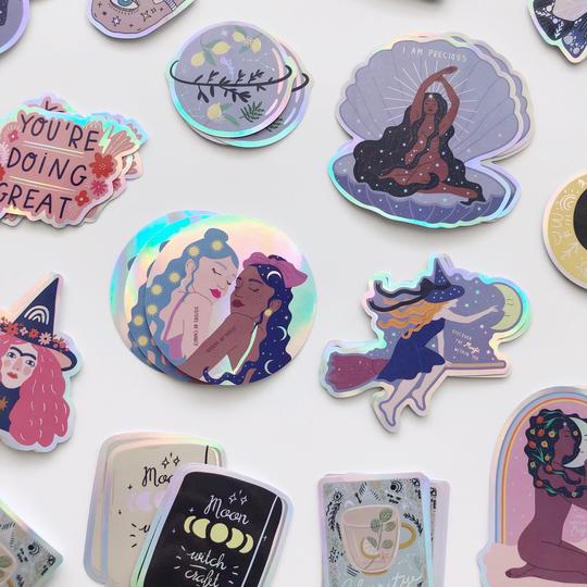 Book of Witchcraft - Holographic Sticker