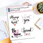 Handwritten Quotes | Sticker Sheet