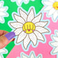 White Daisy Flower | Vinyl Sticker