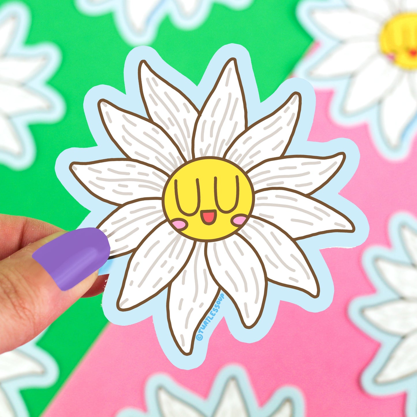 White Daisy Flower | Vinyl Sticker