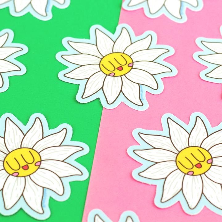 White Daisy Flower | Vinyl Sticker