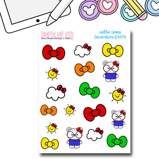 Hello Emma Decorative | Sticker Sheet