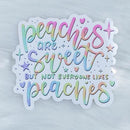Pastel Peaches Are Sweet | Vinyl Sticker Die Cut
