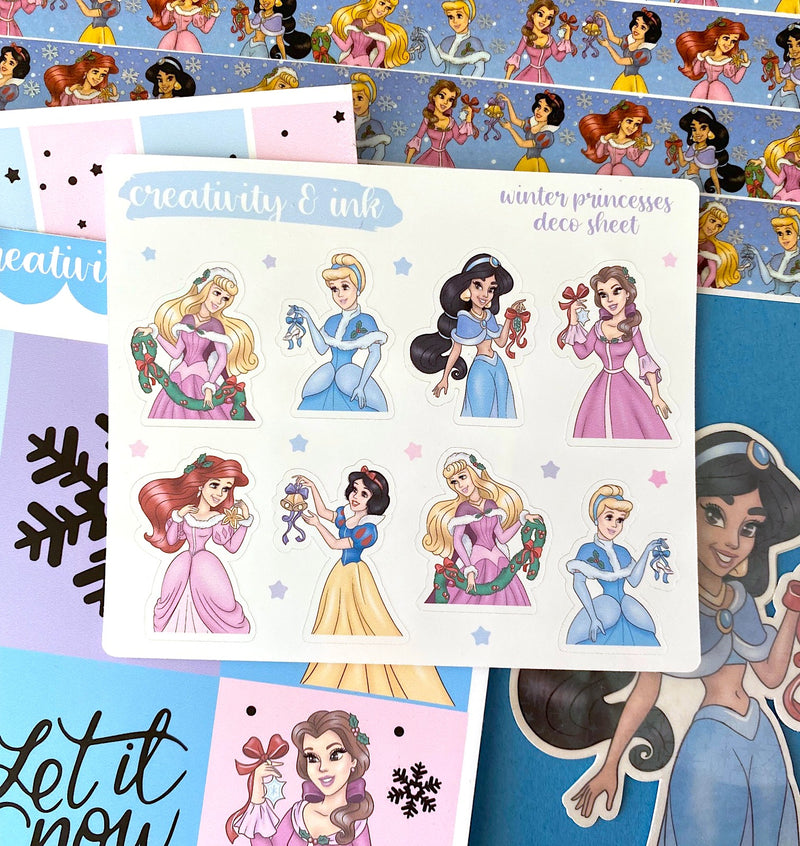 Winter Princess Deco | Sticker Sheet