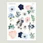 Indigo Garden Floral | Sticker Sheet
