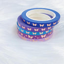 Jewel Tone Baby Bat Bow Perforated Header | Washi Tape