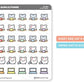 Laptop Working | Sticker Sheet