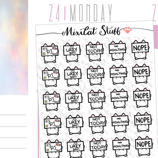 Lazy Day | Sticker Sheet
