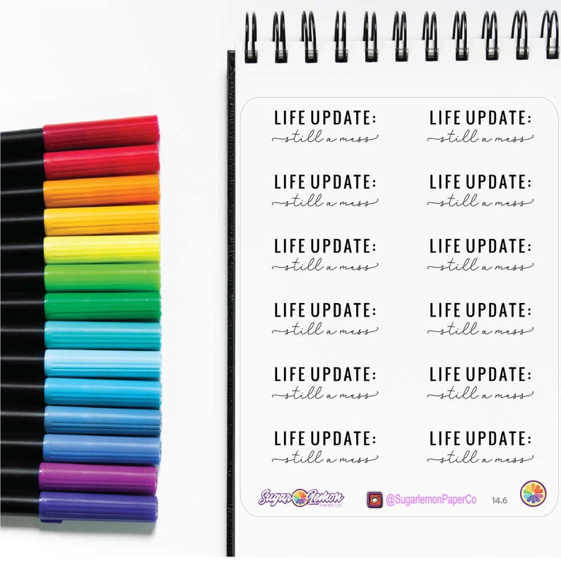Life Update Sticker Life Update | Sticker Sheet
