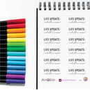 Life Update | Sticker Sheet