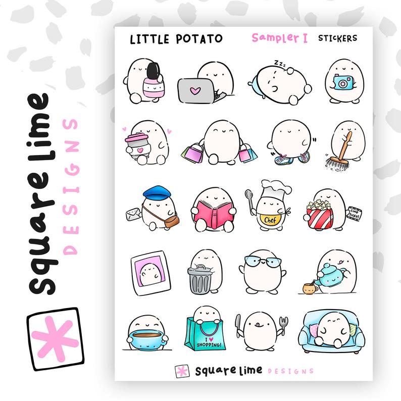Little Potato Sampler 1 | Sticker Sheet