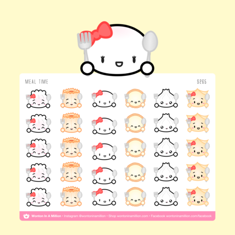 Meal Time, Meal Prep | Sticker Sheet
