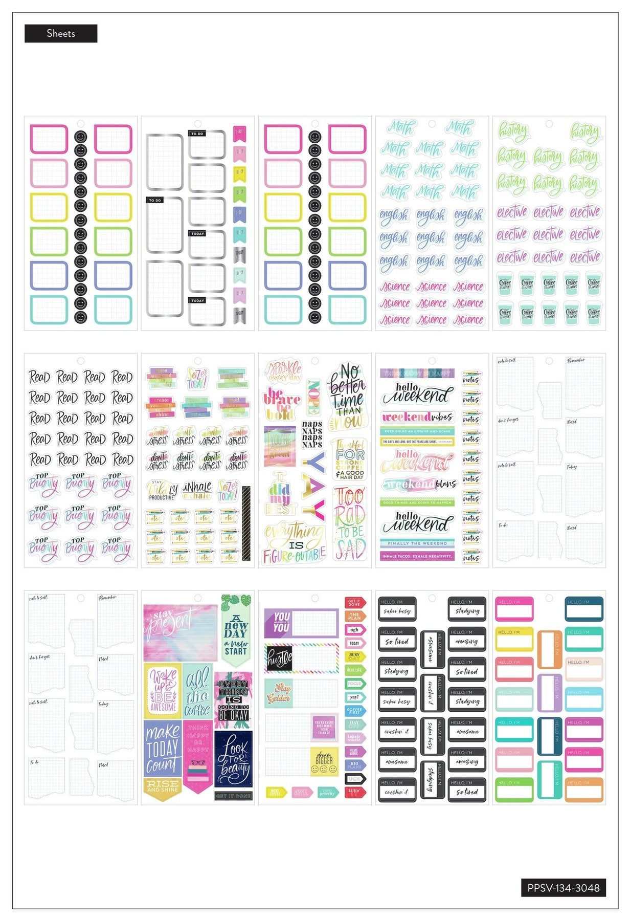 Value Pack Stickers - Student