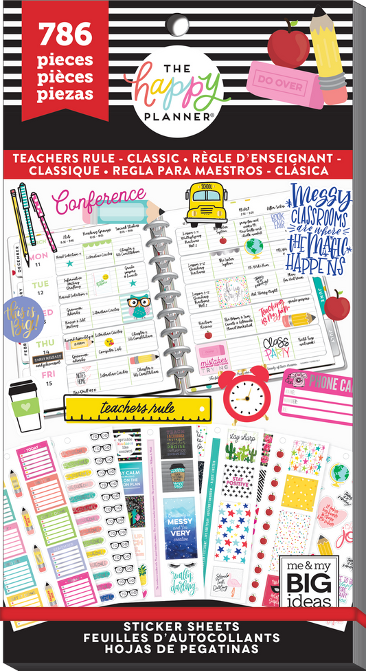 Value Pack Stickers - Teachers Rule - Classic Teacher