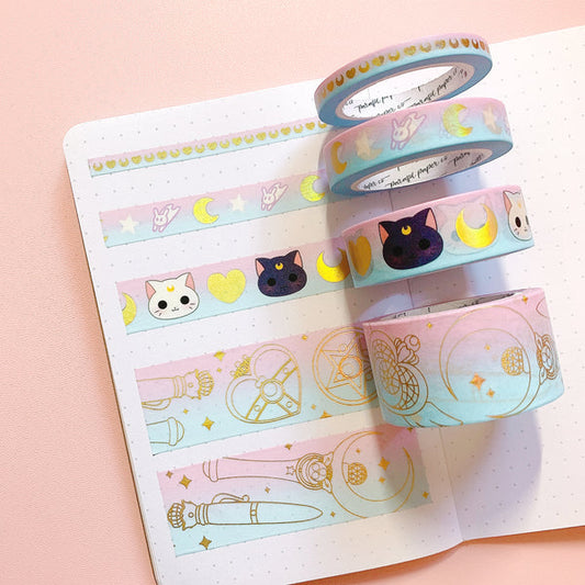 Pastel Moon Princess | Washi (Set of 4)