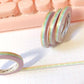 Pastel Rainbow White Sparkle | Washi