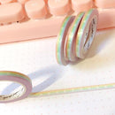 Pastel Rainbow White Sparkle | Washi