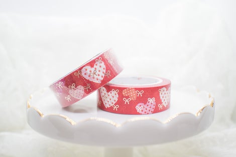 Patterned Heart Bow | Washi