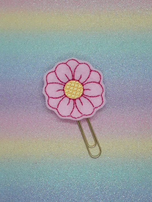 Pink Daisy | Planner Clip