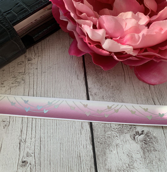 Pink Heart Banner | Washi