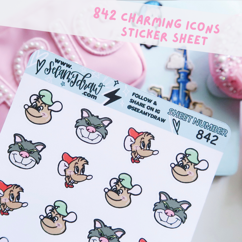 Charming Icons | Sticker Sheet