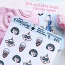 No Capes Icons | Sticker Sheet