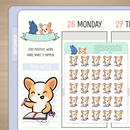 Planning Time Miso Corgi | Sticker Sheet