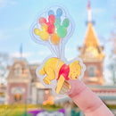 Pooh Mickey Balloon | Transparent Sticker
