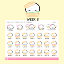 Pregnancy Tracker | 2 Sticker Sheets