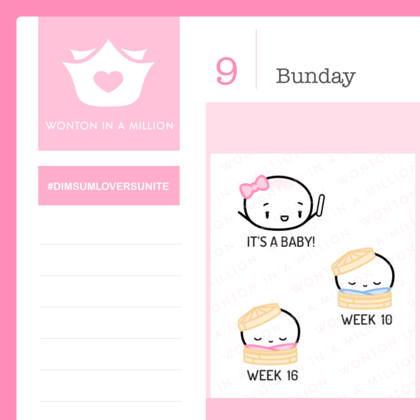 Pregnancy Tracker | 2 Sticker Sheets