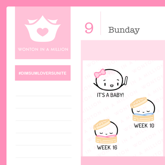 Pregnancy Tracker | 2 Sticker Sheets
