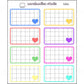 Primary Rainbow Grid Boxes | Sticker Sheet
