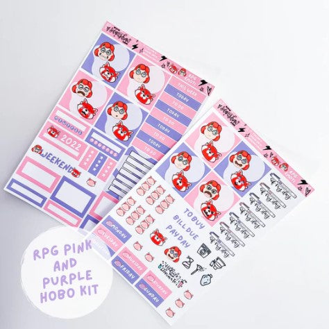 RPG Emoti (Pink/Purple) | Hobonichi Cousins Kit